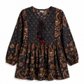 LVINYA WOMEN PRINTED PEPLUM KURTI TOP