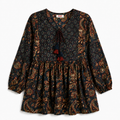 LVINYA WOMEN PRINTED PEPLUM KURTI TOP