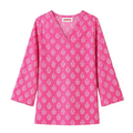 LVINYA PINK COTTON SCREEN PRINTED KURTI