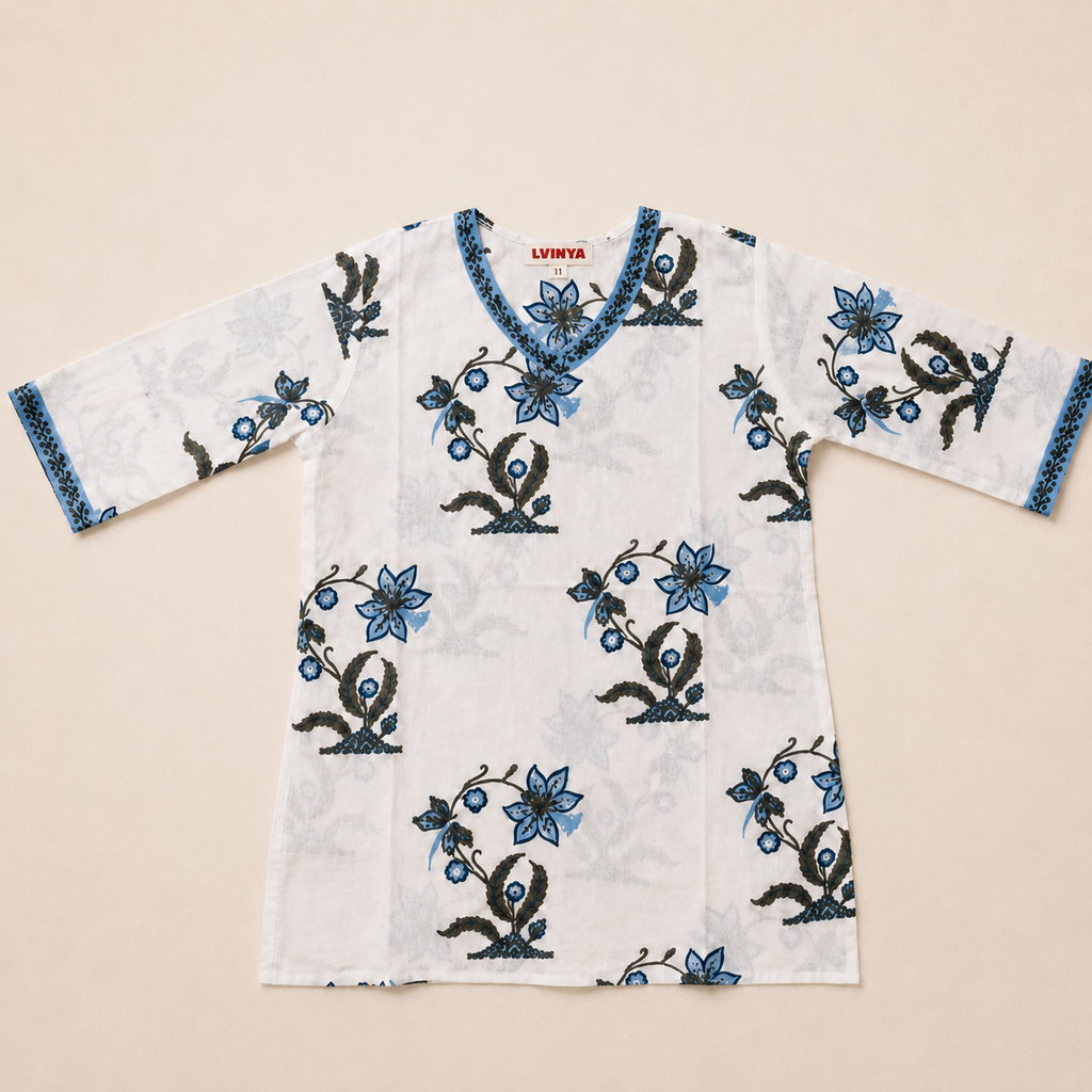 LVINYA HAND BLOCK PRINTED KURTI