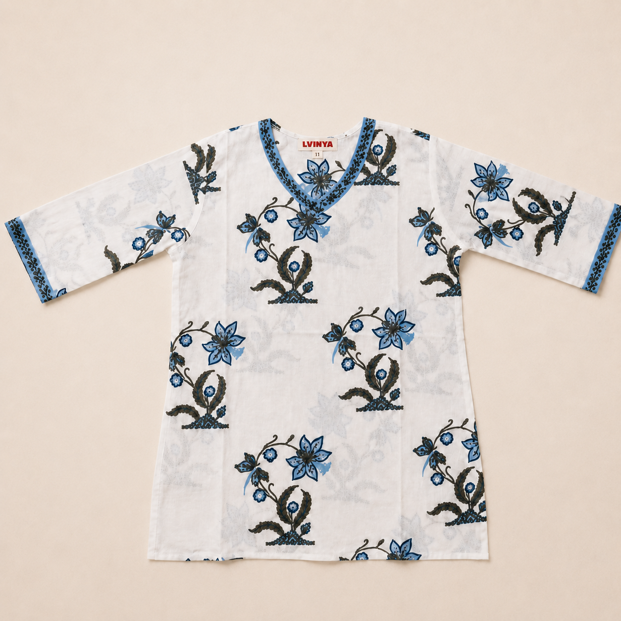 LVINYA HAND BLOCK PRINTED KURTI